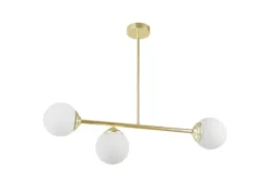 LAMPADA SOSPENSIONE MODERNA DA SOFFITTO CLASSIC ORO FINO W3