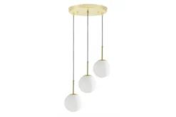 LAMPADA TRIPLA MODERNA CLASSICA ORO FREDICA W3
