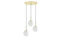 LAMPADA TRIPLA MODERNA CLASSICA ORO FREDICA W3