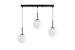 LAMPADA TRIPLA MODERNA NERA FREDICA W3 PRO