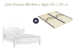 Letto Bianco 180 x 200 Princess 886 colore Bianco