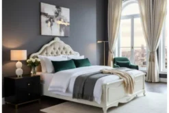 Letto classico alla francese 140 X 200 avorio Bella 905