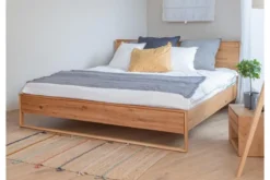 Letto in rovere naturale oliato matrimoniale 180 x 200