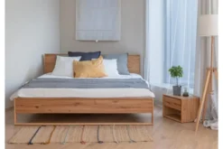 Letto in rovere naturale oliato matrimoniale 180 x 200