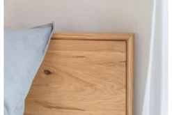 Letto moderno matrimoniale in legno naturale oliato 160X200