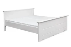 Letto shabby chic pino massello bianco 120x200