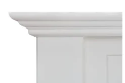 Letto shabby chic pino massello bianco 120x200