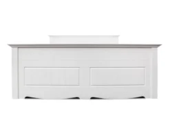 Letto shabby chic pino massello bianco 180x200