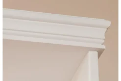 Libreria legno massello bianca stile shabby toscano