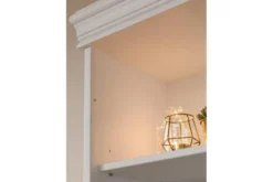Libreria legno massello bianca stile shabby toscano