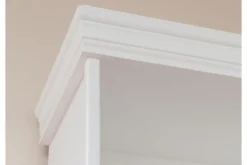Libreria legno massello bianca stile shabby toscano