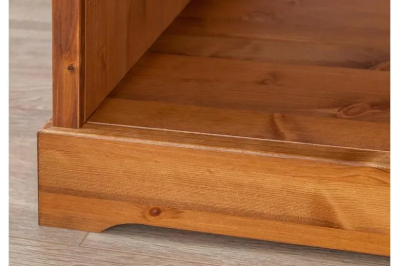 Libreria legno massello pino color miele stile shabby toscano