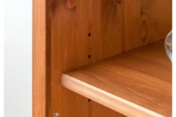 Libreria legno massello pino color miele stile shabby toscano