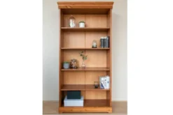 Libreria legno massello pino color miele stile shabby toscano