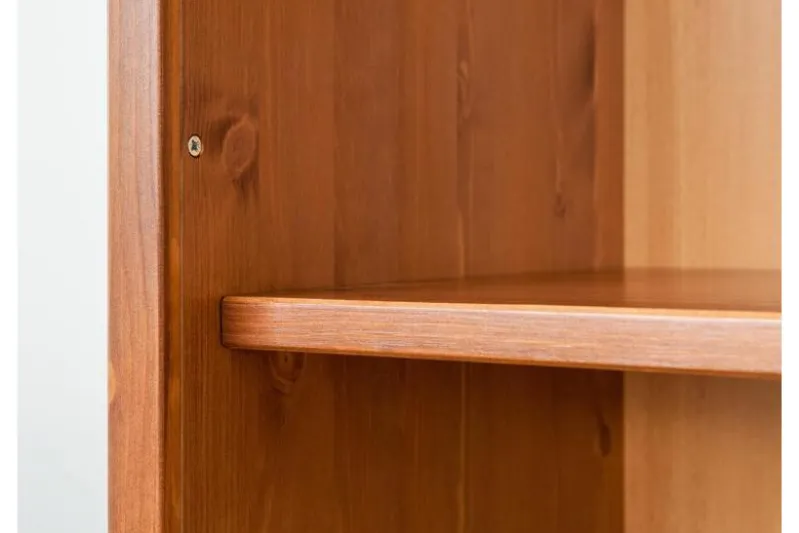 Libreria legno massello pino color miele stile shabby toscano