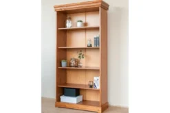 Libreria legno massello pino color miele stile shabby toscano