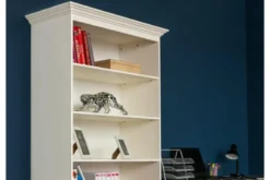 Libreria shabby chic pino massello bianco