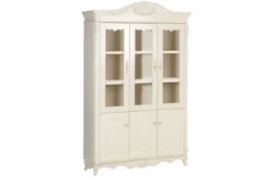 Libreria Vetrina classica avorio 3 ante BELLA 923