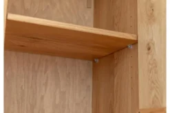 Libreria vetrina pensile moderna in rovere massello naturale