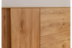 Madia moderna in rovere oliato massello con LED