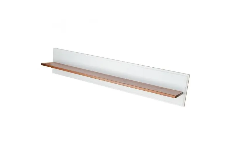 Mensola legno massello bianca miele stile shabby toscano