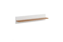 Mensola legno massello bianca miele stile shabby toscano