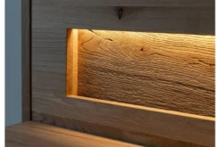 Mensola piccola legno massello naturale LED integrato