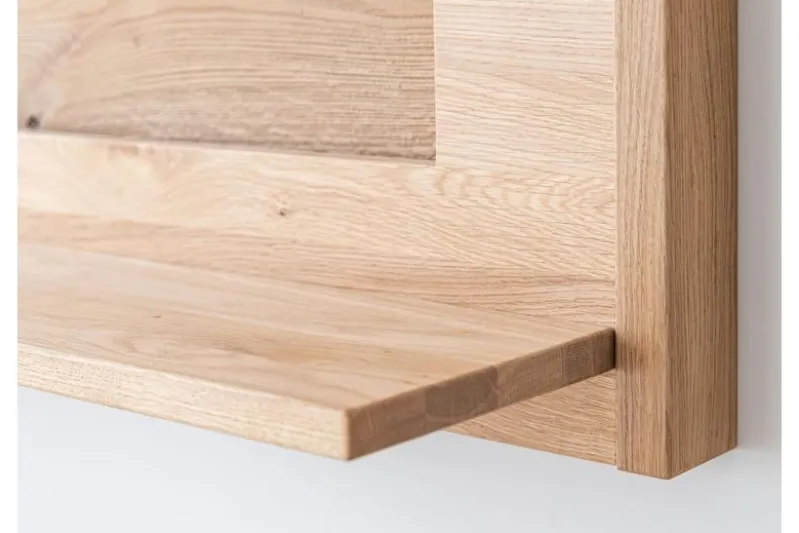 Mensola piccola legno massello naturale LED integrato