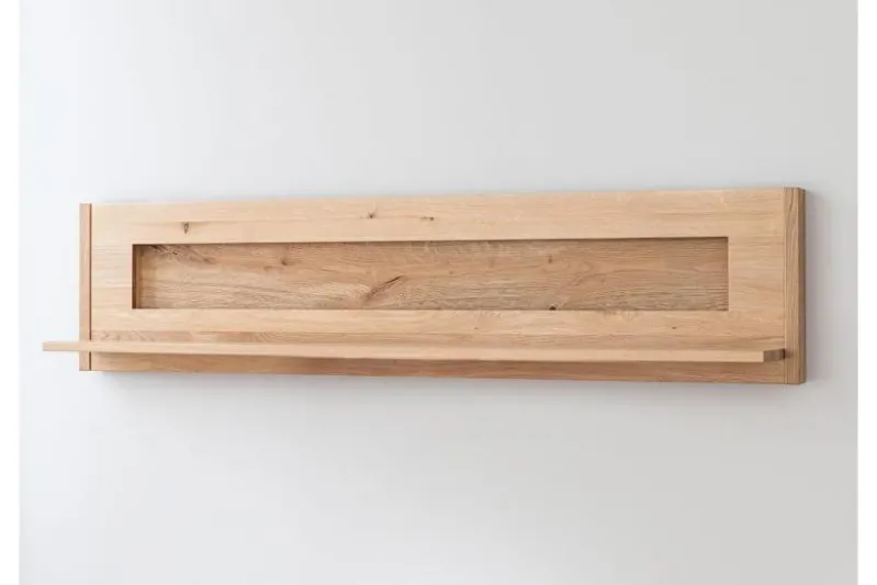 Mensola piccola legno massello naturale LED integrato