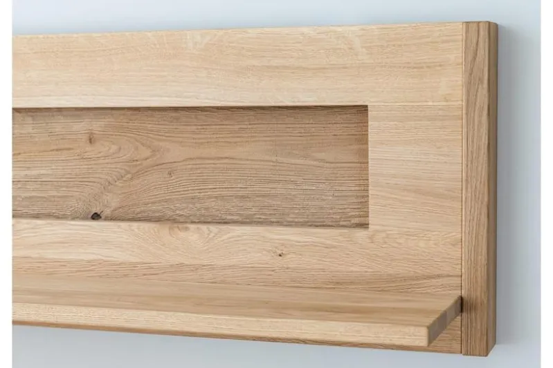 Mensola piccola legno massello naturale LED integrato