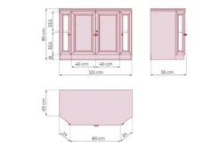 Mobile bar per ufficio o studio in stile classico PRESTIGE C645