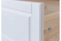 Mobile buffet legno massello tre cassetti bianco shabby country