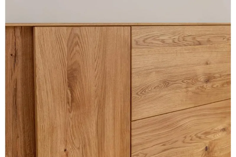 Mobile buffet moderno in rovere massello naturale