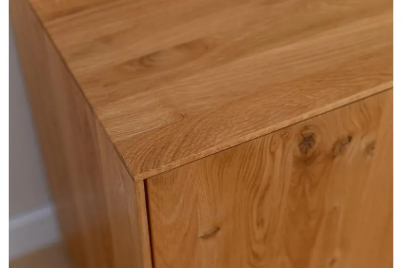 Mobile buffet moderno in rovere massello naturale