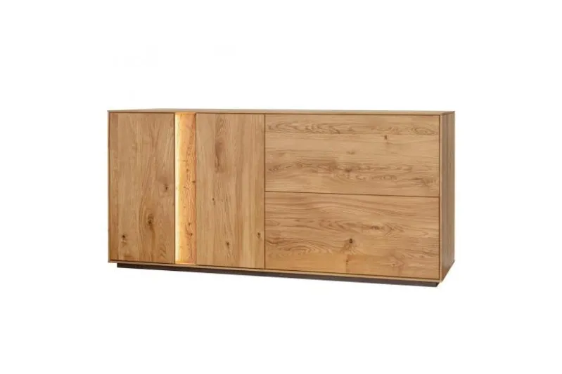 Mobile buffet moderno in rovere massello naturale