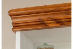 Mobile libreria shabby legno massello bianca top miele stile toscano