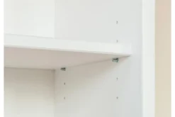 Mobile libreria shabby legno massello bianca top miele stile toscano