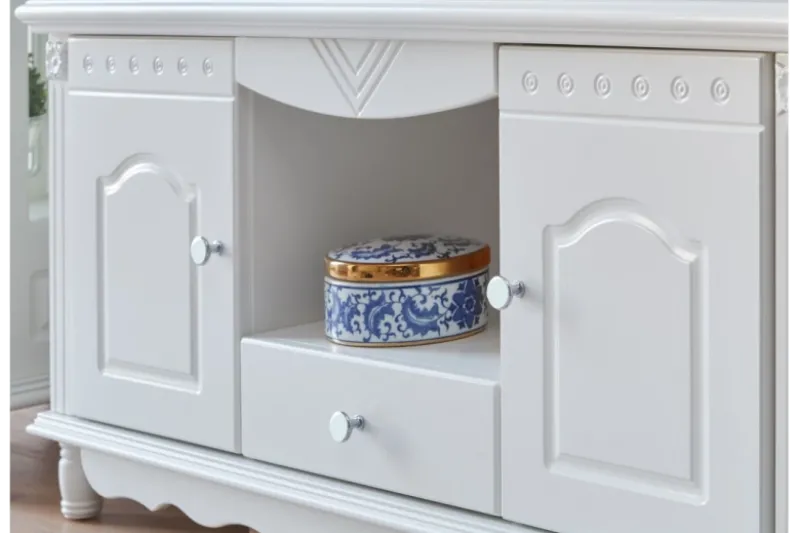 Mobile Porta TV legno bianco stile provenzale Princess 862