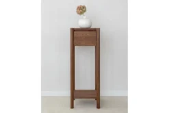 Mobiletto alto moderno rovere massello tabacco
