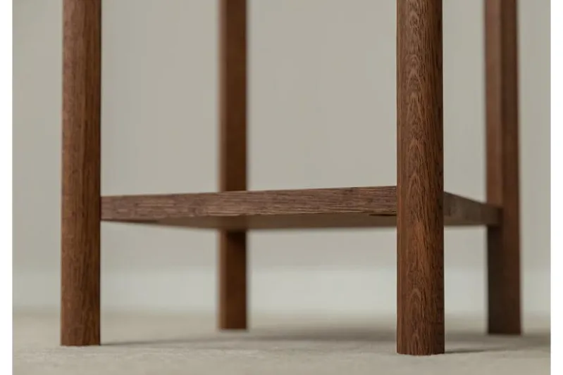 Mobiletto alto moderno rovere massello tabacco