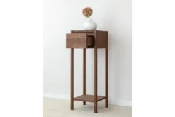 Mobiletto alto moderno rovere massello tabacco
