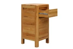 Mobiletto con cassetto in legno naturale massello oliato