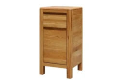 Mobiletto con cassetto in legno naturale massello oliato
