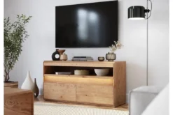 Mobile TV piccolo moderno rovere massello oliato