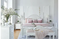 Ottomano Princess 858 colore Bianco