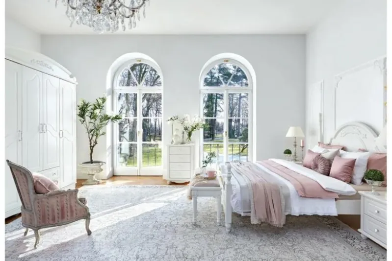 Ottomano Princess 858 colore Bianco