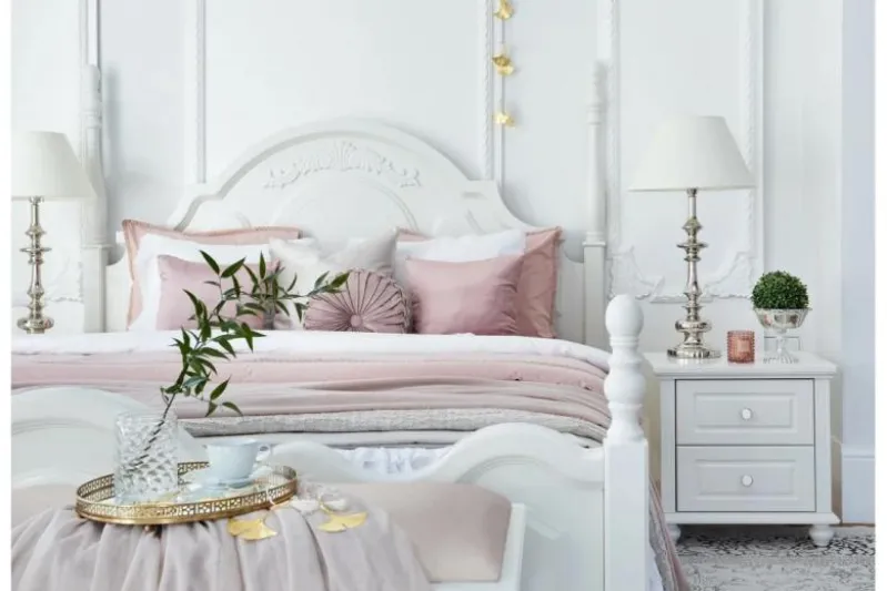 Ottomano Princess 858 colore Bianco
