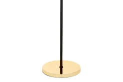 Piantana con palle in vetro bianco e metallo nero e oro caldo PETRICA W9