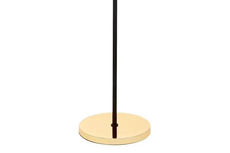 Piantana con palle in vetro bianco e metallo nero e oro caldo PETRICA W9