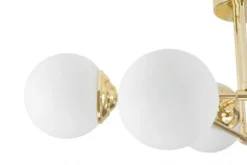 Plafoniera a sfera da soffitto oro FINO W6